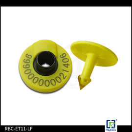 Custom Printed Types of Rfid Tags for Animal , EID Ear Tags For Miniature Pigs ET-11-LF